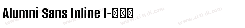 Alumni Sans Inline I字体转换